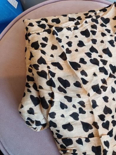 Black and taupe cowl ladies scarf