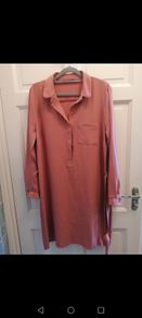 Pink shirt dress size 12