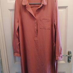 Pink shirt dress size 12