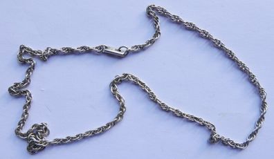 Vintge Sterling Silver 925 Men's Women's Jewelry Huge Chain Necklace Length 18" - 9g