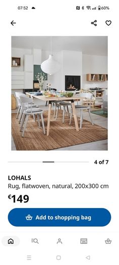 IKEA Lohals rug 2m x 3