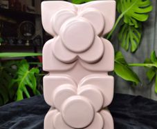 Orla Kiely House Ceramic Flower Vase Dusty Pink Vintage Style Home Decor