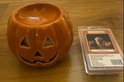 Pumpkin Wax Burner and Pumkin Chai Wax Melts