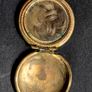 Antique Victorian Blue Enamel ANCHOR Mourning Locket Hair c.1840 Image 9