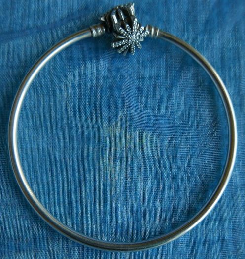 Genuine Pandora Sterling Silver 925  Limited Edition Firework Snowflake Christmas Bangle 10,8g