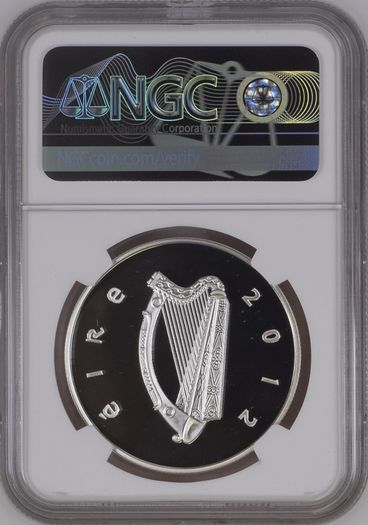 2012 Ireland Silver Proof 15 Euro Irish Wolfhound. Graded by NGC as PF70 Ultra Cameo