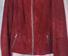 Gorgeous Faux Suede Burgandy Jacket from Gerry Webber size 10