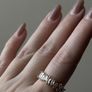 Crystal Adjustable Gold Tone Ring Image 5