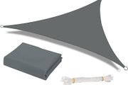 Sun Shade Sail Waterproof Outdoor Garden Patio Party Sunscreen Awning 2x2x2m Triangle Canopy 98% UV Block with Free Rope MULTIPLE COLOURS/SIZES AVAILABLE