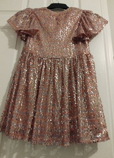 Pink Glitter dress size 8-9