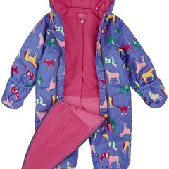 joules fleece lined snowsuit