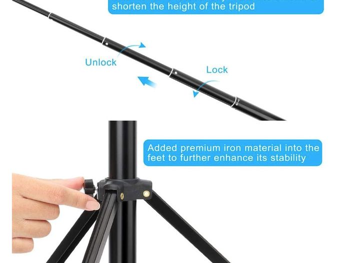 2in1 Portable Mini Cellphone Selfie Stick Tabletop Tripod With Remote Controller
