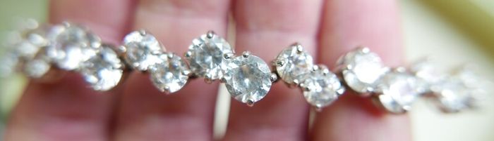 Fields Sterling Silver 925 Cubic Zirconia Necklet l16" 20,93g
