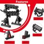 Adjustable Dumbbell Rack Storage 98x41x91/85x32x80CM,2 Tier/3 Tier Weight Storage Rack Organizer Dumbbells Stand Holder Space-Saving Fitness Organiser Durable Stabel Steel for Home Gym Image 5