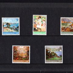 1983 Guernsey Centenary of Renoirs Visit Commemorative Stamps Presentation Pack