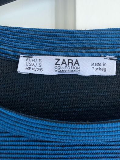 Zara Zig Zag Hem Dress