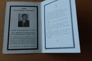 JFK Memorial Card