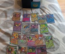POKEMON bulk Prismatic, Ascended Heroes Destined Rivals Chaos Risinglot plus 18 Ex and a trainer card
