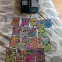 POKEMON bulk Prismatic, Ascended Heroes Destined Rivals Chaos Risinglot plus 18 Ex and a trainer card