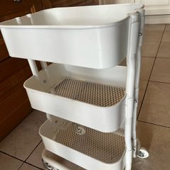 Trolley, from IKEA ,white, 35x45x77 cm