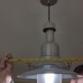 2 large silver pendant lights Image 6