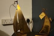 Brass and marble ships