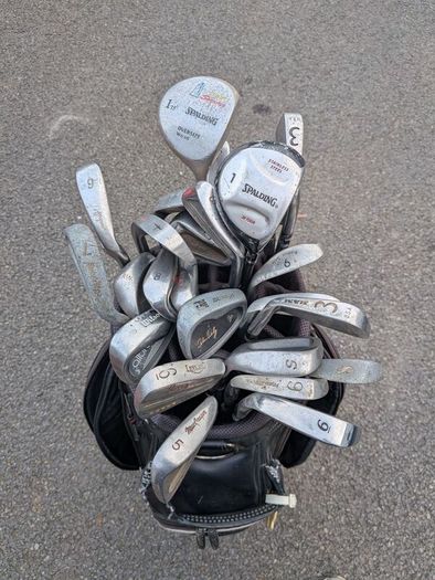 Golf bag and clubs