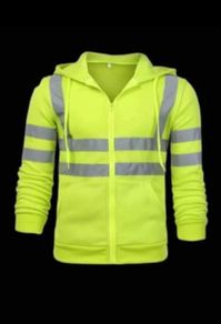 Hi-Vis Zipped Jumper Hoodie