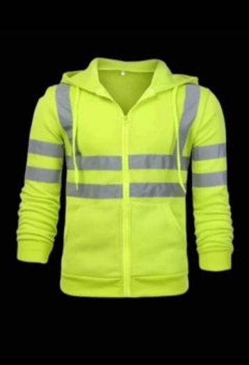 Hi-Vis Zipped Jumper Hoodie