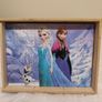 Disney Frozen Wooden Puzzles x 3 in Wood Storage Tray Image 2
