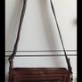M&S Autograph Mid-Brown Genuine Leather Crossbody Bag Image 3