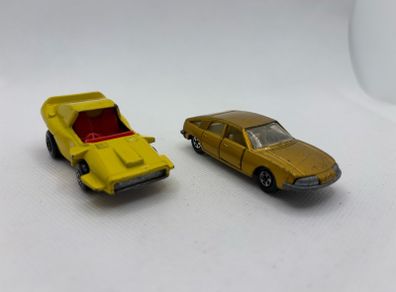 Vintage Matchbox Super  Fast BMC Pinifarina and woosh n push