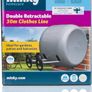 Retractable Duo Reel Washing Line, Grey Image 8