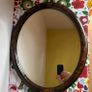 Vintage chinoiserie oval mirror Image 2