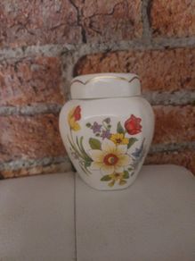 lovely vintage fine bone china jar