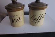 TG Green "Granville" Stoneware Glazed Jars X2