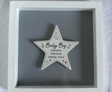 Framed baby boy gift