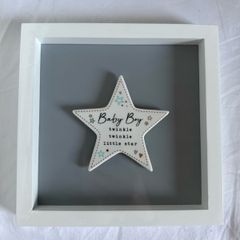 Framed baby boy gift