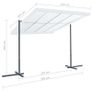 Gazebo with Tiltable Sliding Roof 350x253x196 cm Cream Image 8