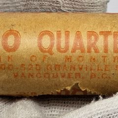 Canada 1968 Silver Quoter Original Bank Roll Sealed 40 Coins 25 Cent