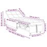 Sofa Bed Dark grey 194 x 67 x 37 cm Fabric Image 4