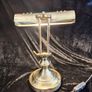 vintage brass bankers lamp Image 5