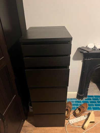 ikea black set of drawers