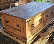 Solid Mexican Pine Coffee Table.