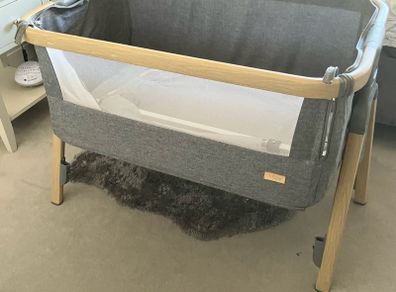 Tutti Bambini Bedside Cot, Thick Mattress and Sheets