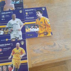 leeds United programmes 19 league and 2 Cup programmes 2000/2001