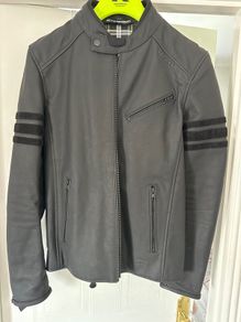Motorcycle Leather Jacket and Jeans