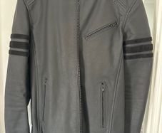 Motorcycle Leather Jacket and Jeans