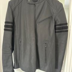 Motorcycle Leather Jacket and Jeans