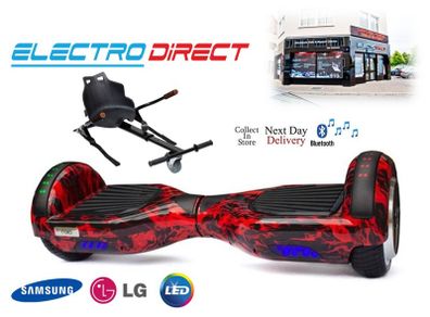 6.5 inch Hoverboard Diablo Bluetooth + Kart - Red Black for Sale